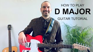 D Major Chord Guitar Tutorial [upl. by Aguie]