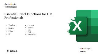 9 Excel Essential Functions for HR Professionals [upl. by Eruot560]