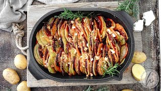 Das beste Kartoffelgratin Ofengemüse [upl. by Hadwin389]