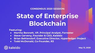 State of Enterprise Blockchain Kaleido at Consensus 2020 [upl. by Teodor796]