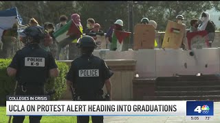 UCLA on protest alert heading into graduations [upl. by Solita596]