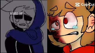 Eddsoeld Tom and Tord crying Eddsworld Tom Tord sad [upl. by Norford]