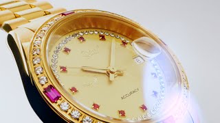 Ogival 愛其華【Flagship Noble Ruby Womens Watch｜旗艦尊爵紅寶石時尚女錶】（3932DL29K）金色 [upl. by Beghtol]