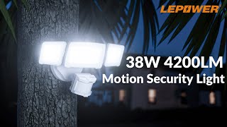 38W Led Security Lights  Motion Sensor Light Outdoor  Lepower [upl. by Reivad65]