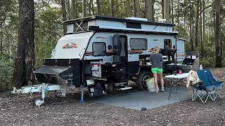 Austrack Tanami x15B 2023 offroad Hybrid Caravan Detailed run down [upl. by Alokin]