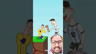 Finally help Ronaldo Messi and Messi help Ronaldo messi cartoon ronaldofans ronaldo ronald [upl. by Dermott]