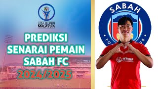 SABAH FC PEMAIN MUSIM 2024 [upl. by Niela497]