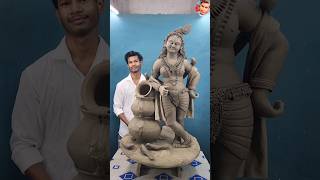 Makhan Chor Krishna🥰❤️  How to make Clay Krishna Idols makhanchor Krishna gopal makingKrishna [upl. by Eylatan]