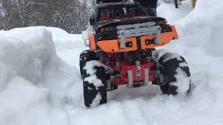 lego technic 4x4 crawler 9398 outdoor driving [upl. by Lynad]