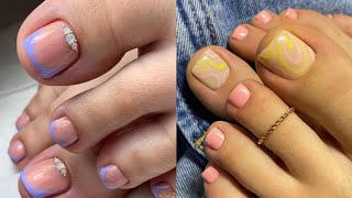 Mesmerizing beauty and elegantly pretty toe nail colors pedicure design ideas collection for women [upl. by Brnaba]