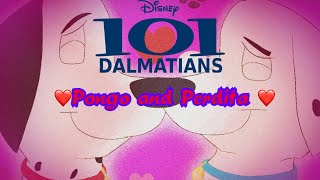 101 Dalmatians  Pongo and Perdita Speedpaint video [upl. by Yrehc]