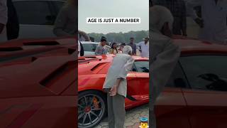 Old Man Admirers Lamborghini 👀🇮🇳 [upl. by Eirrotal]