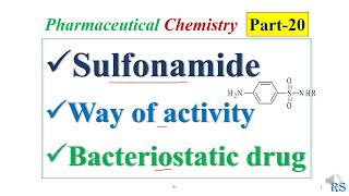 92 Sulfonamide Drugs Mode of Action Bacteriostatic Activity Synthesis of Sulphonamide drugs [upl. by Ibson]