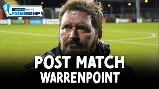 POST MATCH  Carrick Rangers 13 Warrenpoint Town [upl. by Niela]