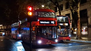 NIGHT BUSES AT OXFORD CIRCUS amp ALDWYCH [upl. by Enale]