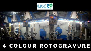 4 Colour Rotogravure Printing Machine for PP printing  Packaging Machines [upl. by Leirum]