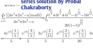 Series solution by digamma property [upl. by Silvers158]