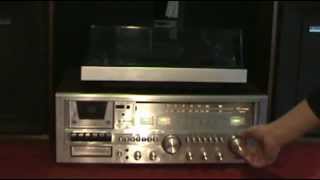 Vtg LENOXX SOUND SOLID STATE AMFM STEREO RECEIVER 8 TRACK CASSETTE DECK SL700 [upl. by Anaimad]