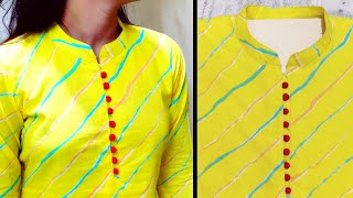 Collar Neck Design  Kurti Collar Neck Easy Cutting and Stitching  Neck Design RRFashionPoint [upl. by Nnyloj]