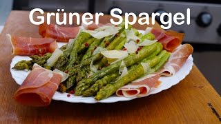 Grüner Spargel vom Grill [upl. by Ainavi]