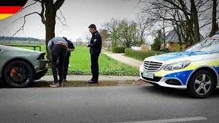 Ständig POLIZEI mit dem Lamborghini Huracán [upl. by Gittel998]