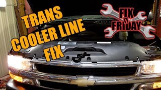 2006 Chevy Tahoe Transmission Cooler Lines Replacement  Fix It Friday [upl. by Akima]