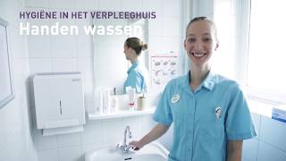 Hygiëne in het verpleeghuis handen wassen [upl. by Yentruoc309]