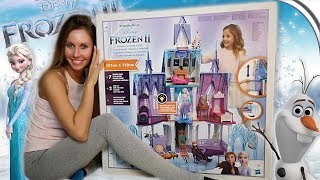 Frozen 2 Schloss Arendelle 🏰 Riesiger Prinzessinnen Palast 👑 Puppenhaus Tutorial Unboxing deutsch [upl. by Larentia]