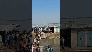 majuli nimati ghat denjer moment island asmr shots viralvideoadventure tevel [upl. by Ecineg]