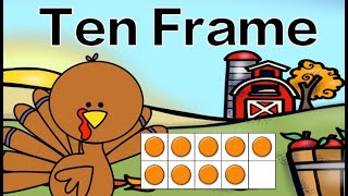 Thanksgiving Ten Frame Subitizing Math Brain Break [upl. by Vedi673]