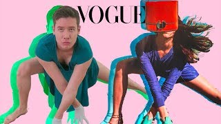 TRYING MODEL POSES FROM VOGUE MAGAZINE [upl. by Eleanore33]