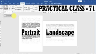 How to Change Page Orientation in ms word   How to Set Page Orientation in ms word [upl. by Asereht]