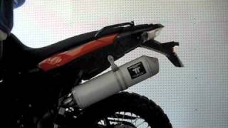 2010 BMW F800GS with Twalcom Exhaust Twintech [upl. by Aicnom]