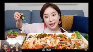 Ssoyoung Japanese Monster Fish Mukbang Reaction [upl. by Carboni217]