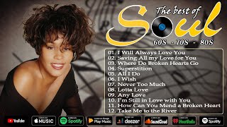 70s 80s Soul Greatest Hits Mix  Whitney Houston Stevie Wonder Luther Vandross Al Green [upl. by Basham]