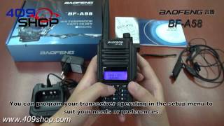 BAOFENG BFA58 Waterproof Anti Dust Two Way Radio [upl. by Cassell248]