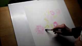 Sommerblumen  Aquarell  Demonstration Teil 1 [upl. by Neuburger]