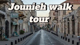 Jounieh Lebanon beautiful walking tour  كزدورة في شوارع جونية جبل لبنان [upl. by Lashond]