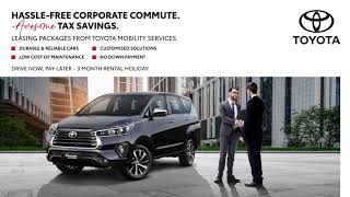 Toyota Mobility Services  Car Leasing Packages [upl. by Eseilanna]