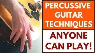 How To Play Percussive Guitar Percussive Guitar Tutorial [upl. by Ramedlaw]