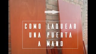 COMO PINTAR PUERTA DE MADERA [upl. by Lisk]