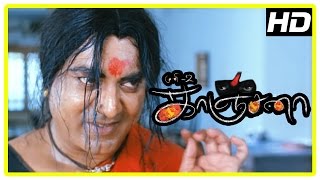 Kanchana Tamil Horror Movie  Best of Sarathkumar Scenes  Raghava Lawrence  Babu Antony  Muni 2 [upl. by Mehelhteb]