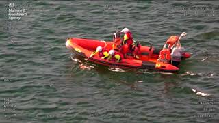 Inverness Coastguard helicopter help locates dog being swept out to sea during training session [upl. by Benyamin689]