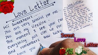 Write a impressive love letter in english  How to write a love letter for girlfriend [upl. by Tessi]