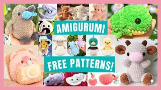 25 FREE Amigurumi Crochet Patterns to Try Today [upl. by Siladnerb]