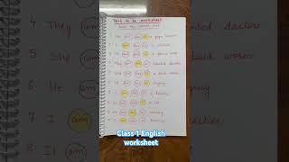 Class 1 English worksheet concept of isaream [upl. by Ivie]