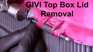 How To Guide  Givi Top Box Lid Removal [upl. by Duthie]