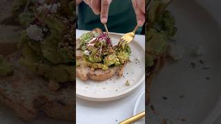 Smashed Avocado on Sourdough Rye food foodie yummy brunch shortvideo [upl. by Adnesor]