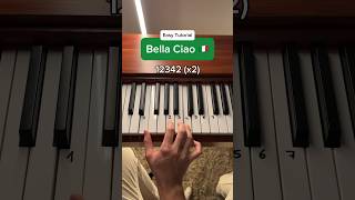 Bella Ciao 🇮🇹 Piano Tutorial piano tutorial pianolessons bellaciao [upl. by Arriek975]