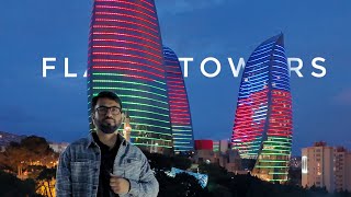 Baku tour —Flame towers highland park shirvanshah palace old Baku city Vlog 4 day 3 [upl. by Onairpic]